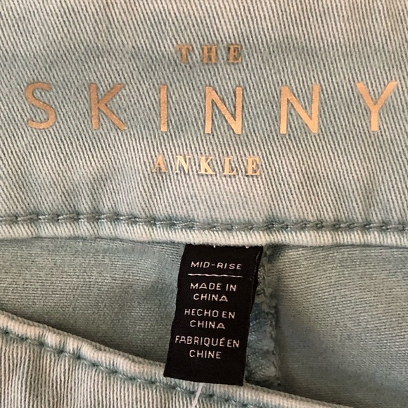 WHBM The mid rise skinny ankle jeans size 0R - Picture 12 of 15